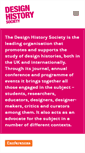 Mobile Screenshot of designhistorysociety.org